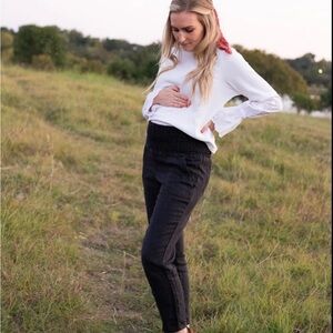 Emme EVERYDAY TRANSITIONAL MATERNITY SMOCKED LINEN PANT